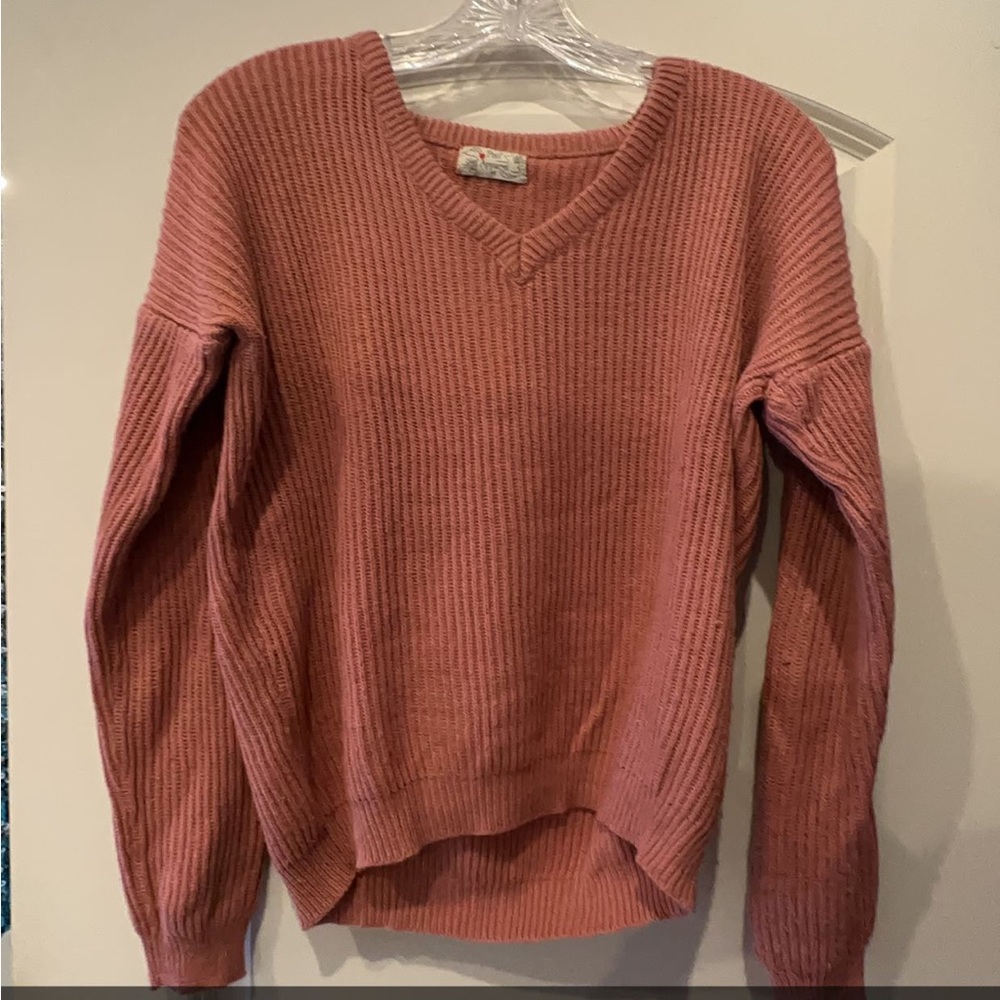 Old Navy V-Neck Sweater, Size Medium, Pink